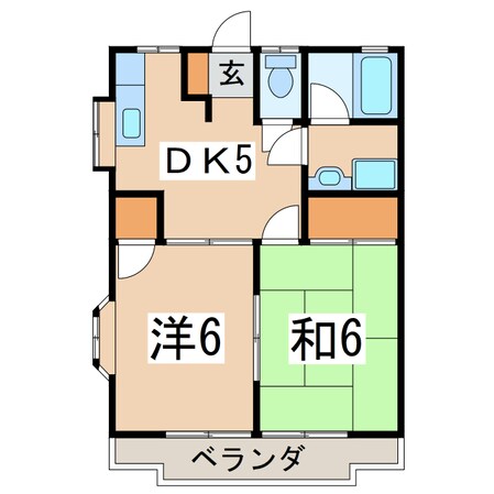 ミルキーハウスⅠの物件間取画像